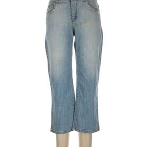 Vintage y2k Rhinestone Cache Capri Jeans